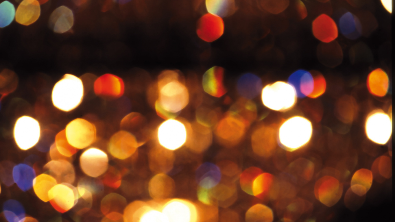 Обои свет, цвет, освещение, Рождественские огни, ночь в разрешении 1366x768