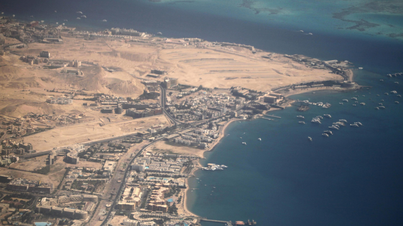 Обои Хургада, гидроресурсы, небо, Прокуратура, эстуарий в разрешении 1280x720