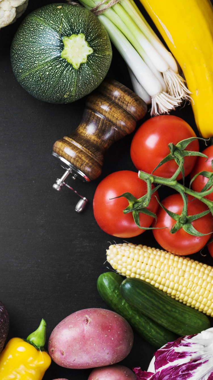 Обои природные продукты, местное блюдо, овощ, цельный продукт, пища в разрешении 750x1334