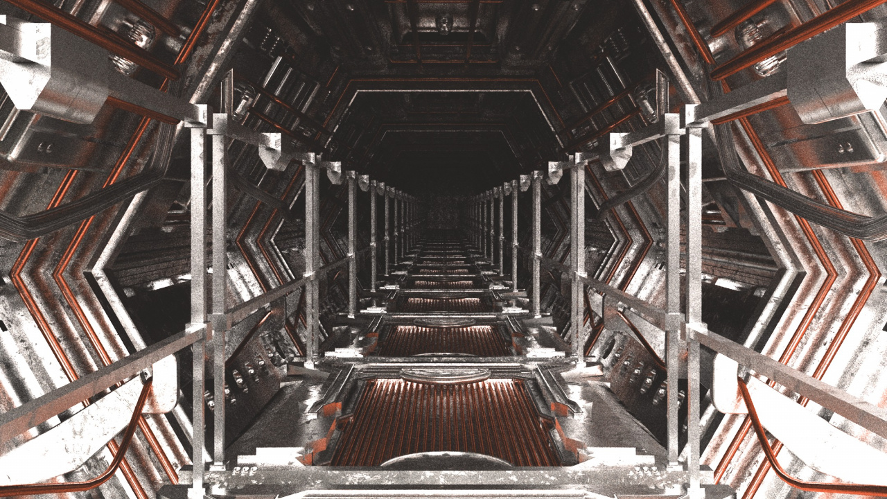 Обои здание, архитектура, симметрия, металл, сталь в разрешении 1280x720