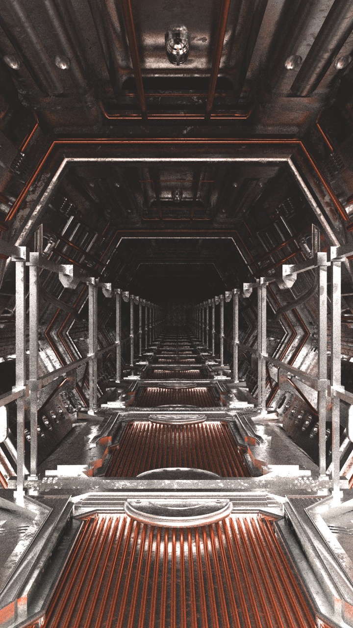 Обои здание, архитектура, симметрия, металл, сталь в разрешении 720x1280