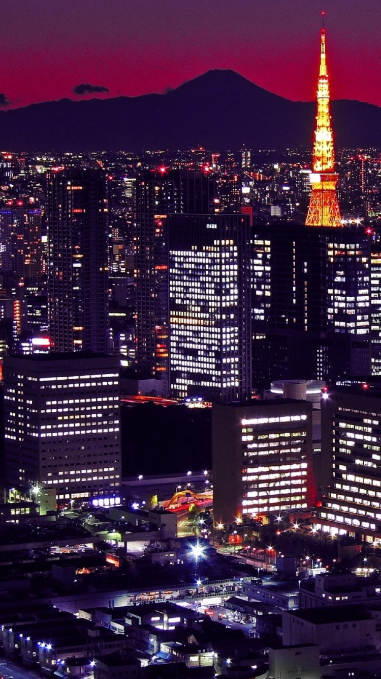 Обои городской пейзаж, город, метрополия, городской район, линия горизонта в разрешении 750x1334