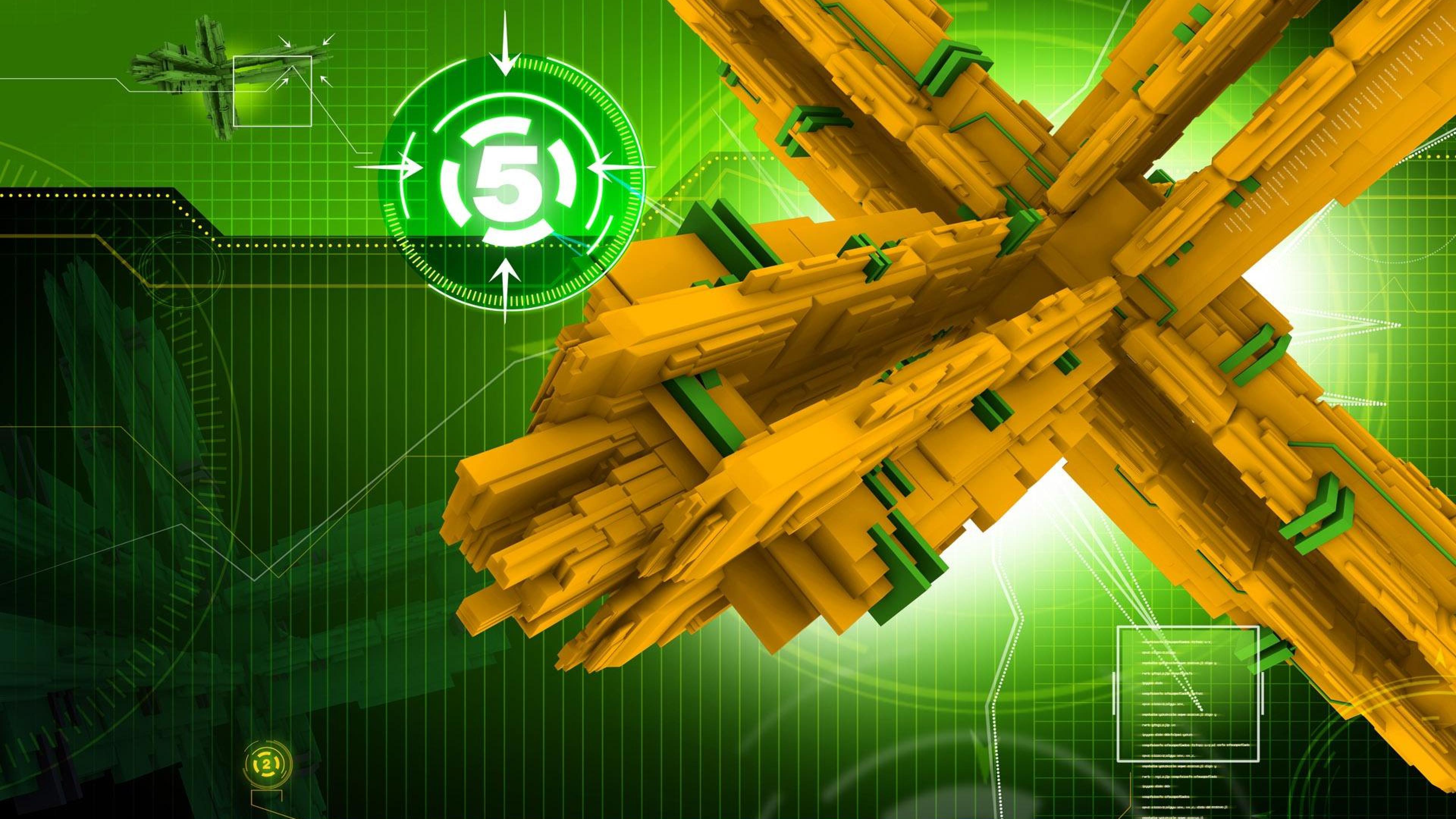 Обои Лего, Лего Звездные войны, зеленый, желтый, графический дизайн в разрешении 3840x2160