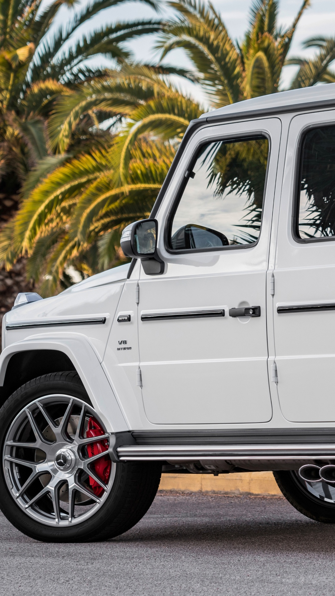 Обои авто, колесо, обод, mercedes benz s class, 2018 Мерседес-Benz G-Класса в разрешении 1080x1920
