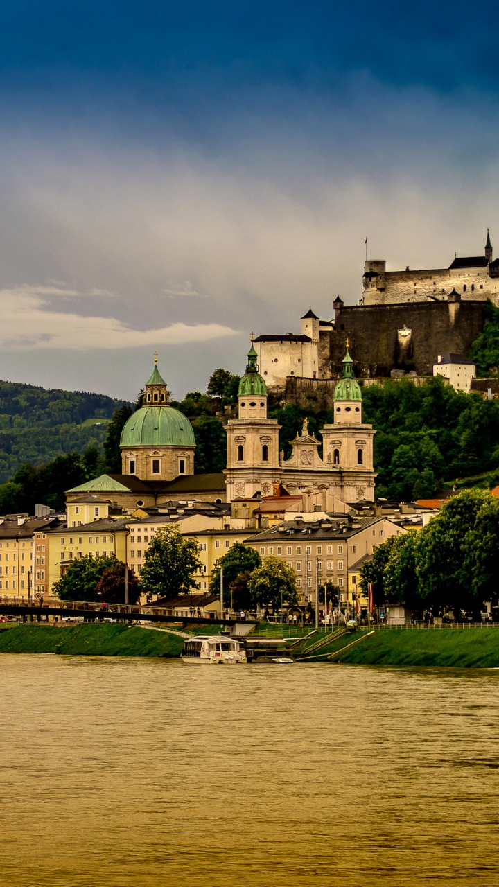 Обои Вена, природа, реки, ориентир, городок в разрешении 720x1280