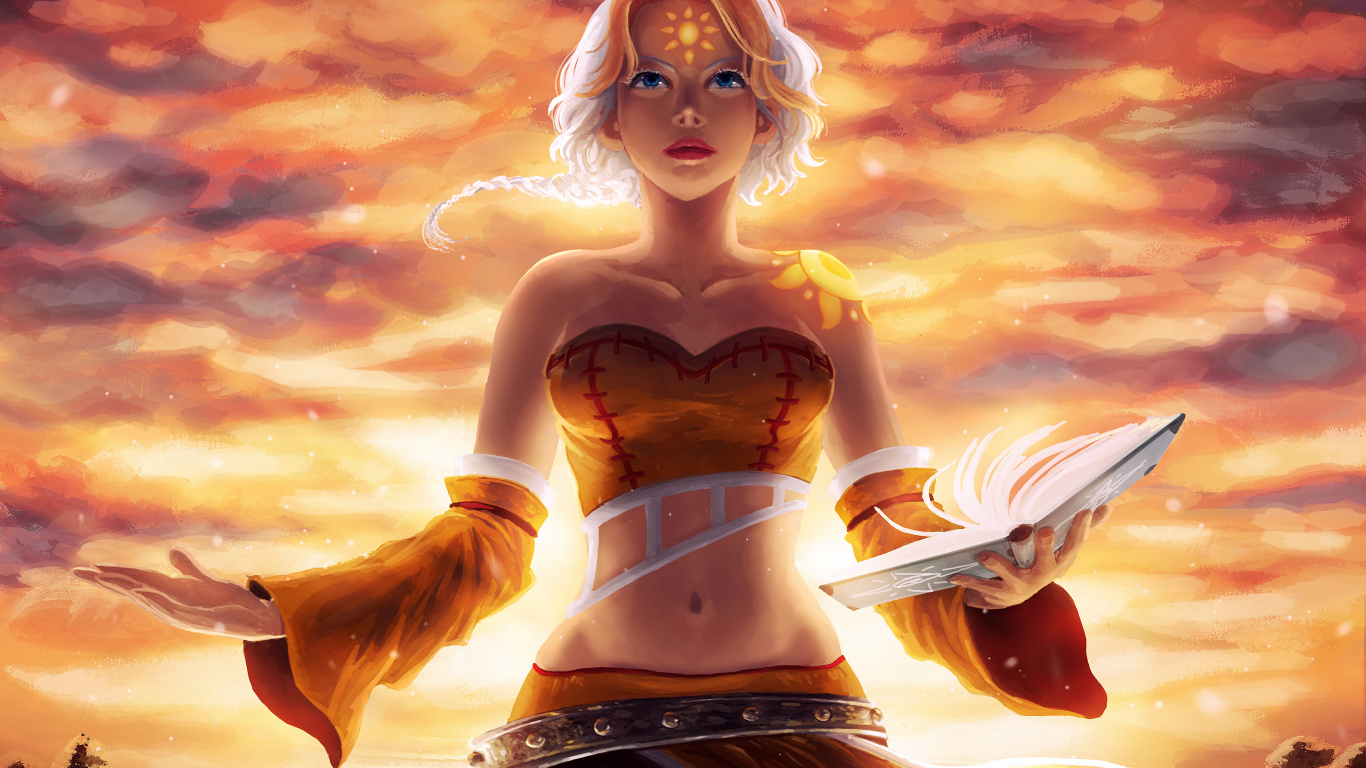 Обои женщина, мифология, девушка, фэнтези девушка, аниме в разрешении 1366x768