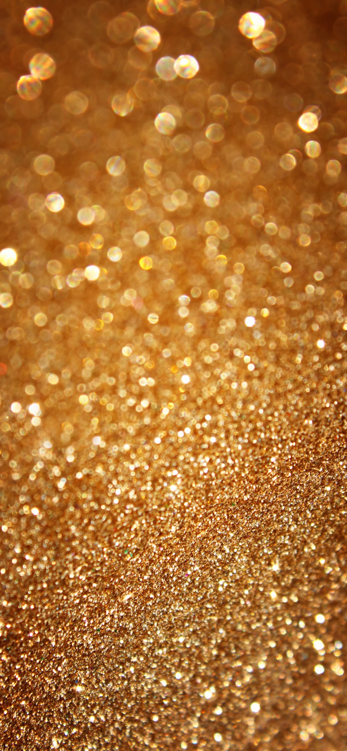 Обои вода, падение, Fondo де pantalla дорадо, влага, блеск в разрешении 1125x2436