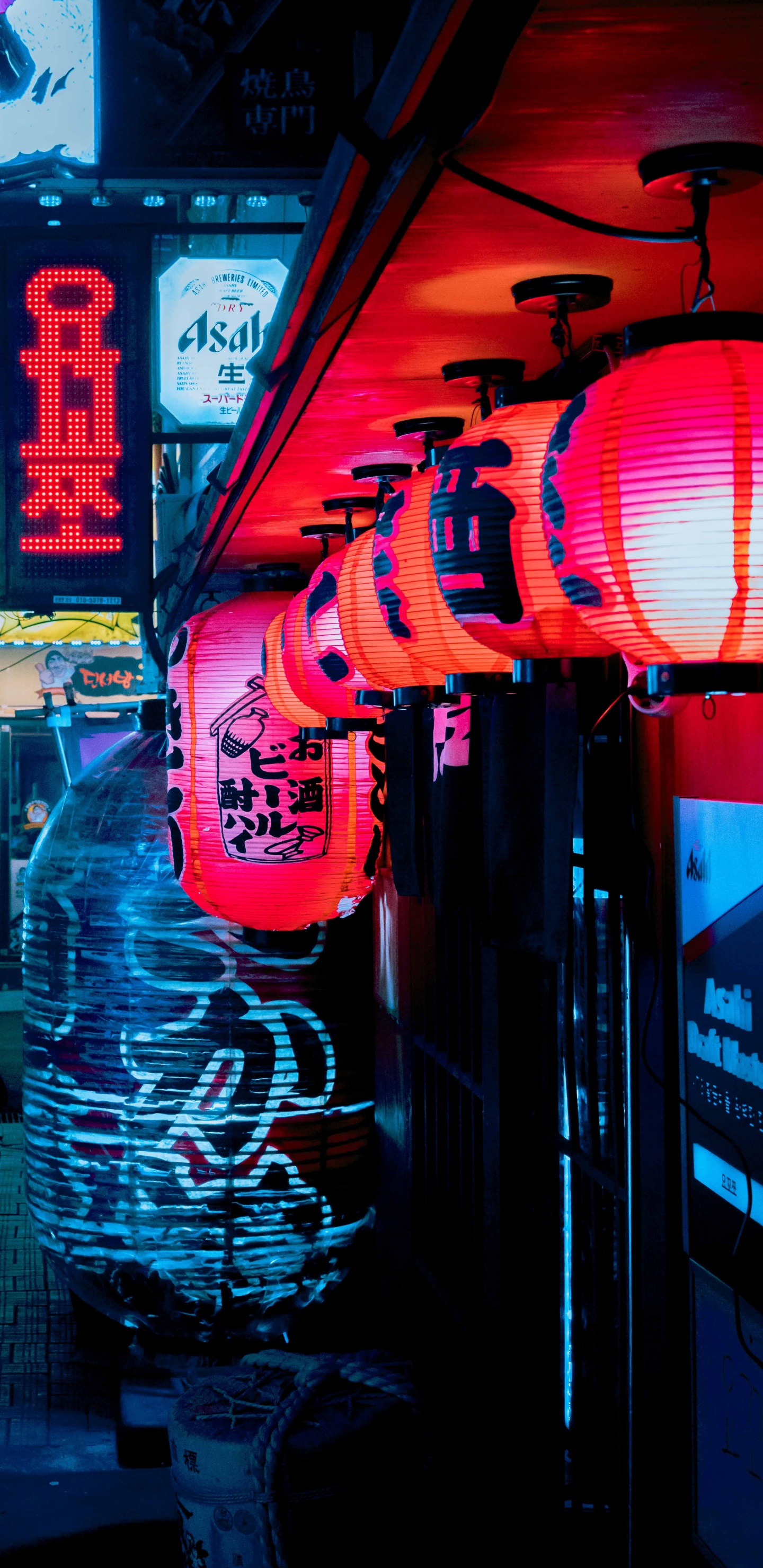 Обои Сеул, Культура, арт, архитектура, свет в разрешении 1440x2960