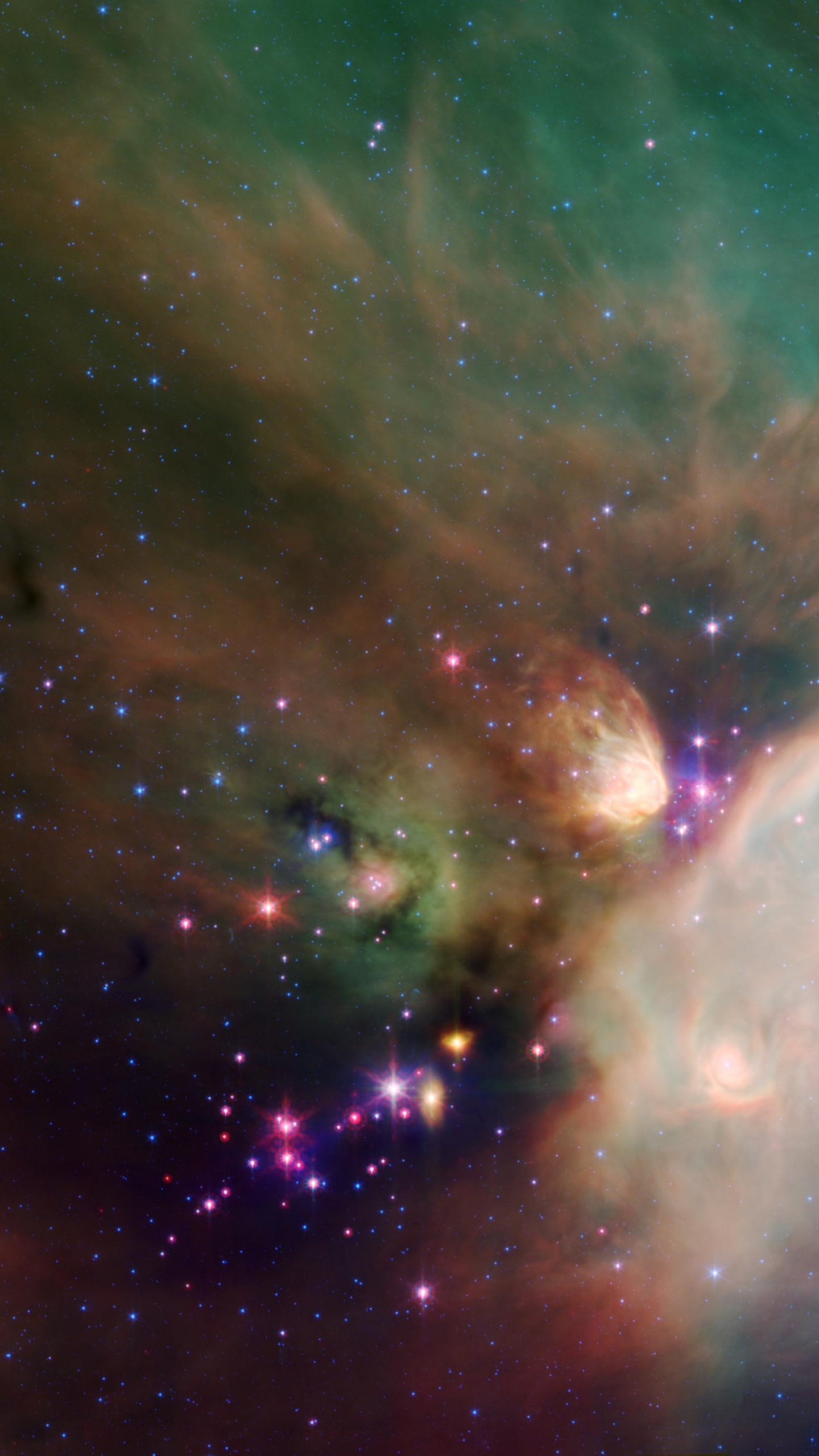 Обои НАСА, туманность, астрономический объект, атмосфера, космическое пространство в разрешении 1440x2560