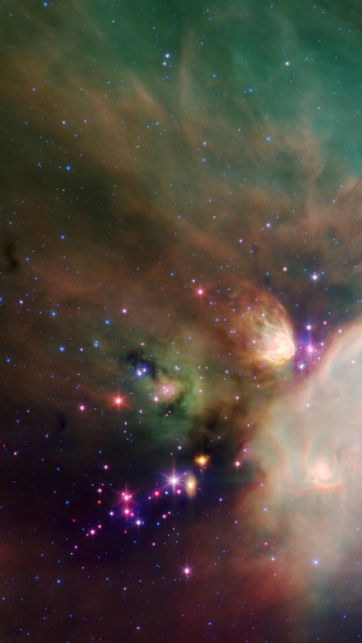 Обои НАСА, туманность, астрономический объект, атмосфера, космическое пространство в разрешении 720x1280