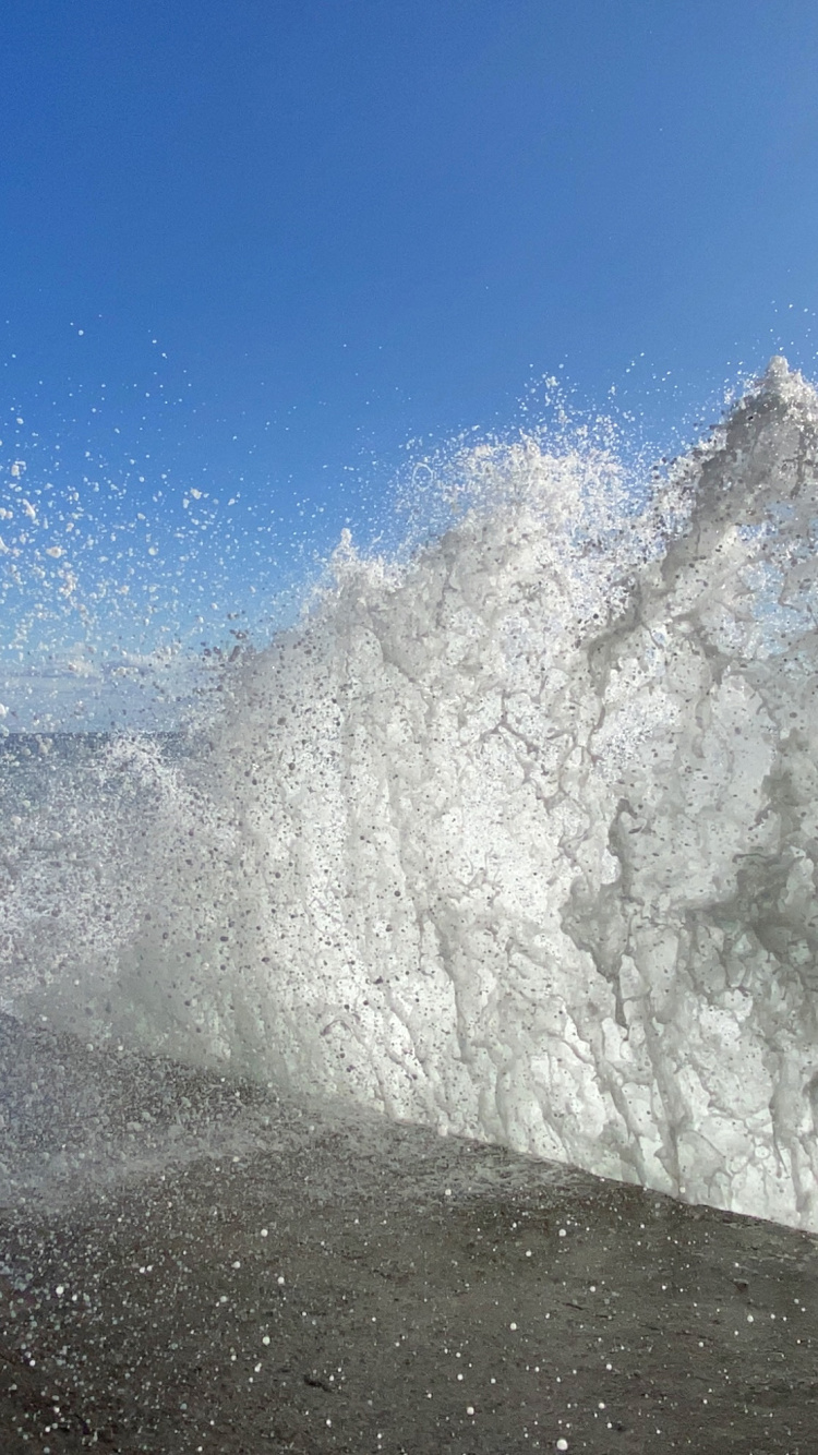 Обои вода, наука, жидкость, синий, жидкий в разрешении 750x1334