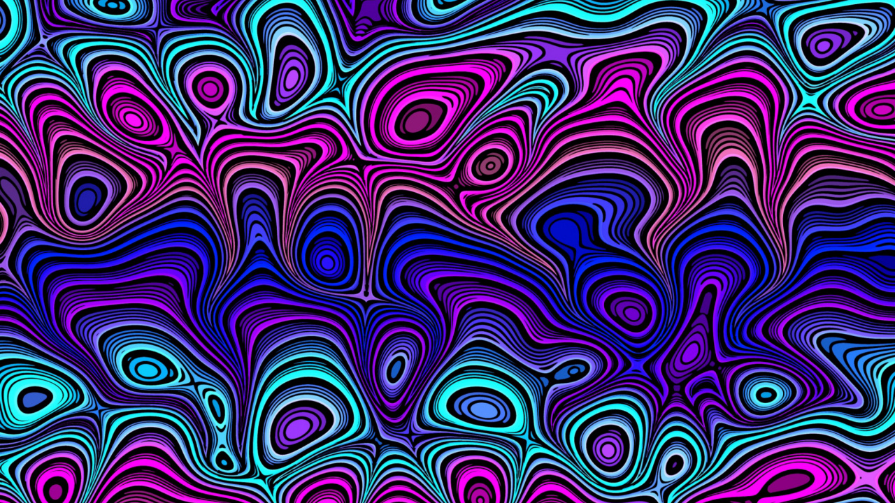 Обои узор, пурпур, Фиолетовый, психоделическое искусство, дизайн в разрешении 1280x720