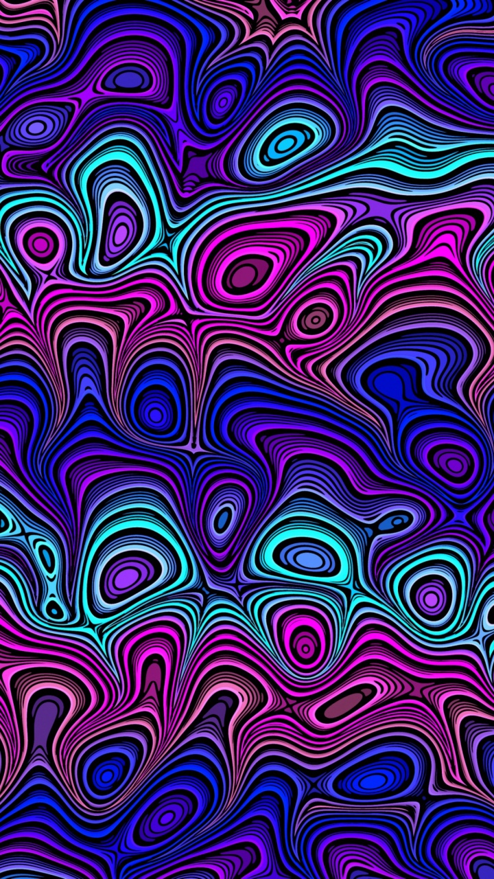 Обои узор, пурпур, Фиолетовый, психоделическое искусство, дизайн в разрешении 720x1280