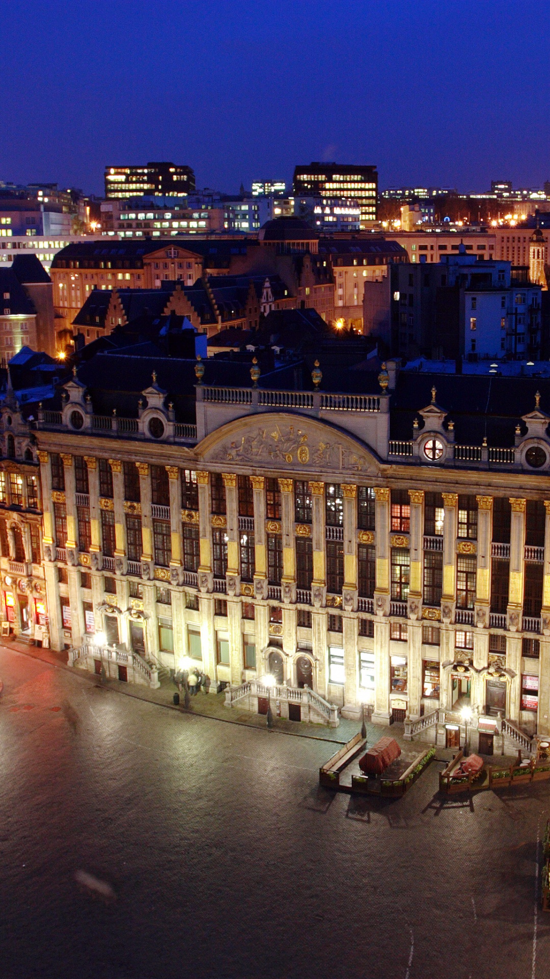 Обои жилье, город, ночь, ориентир, метрополия в разрешении 1080x1920