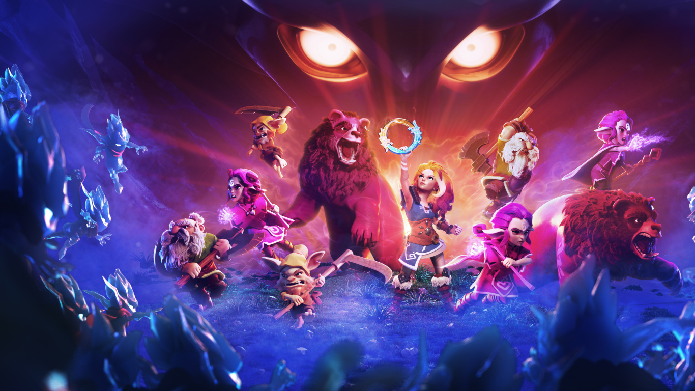 Обои Легенда о Solgard, Конфеты Давка Сага, Король, ios, Представление в разрешении 1366x768