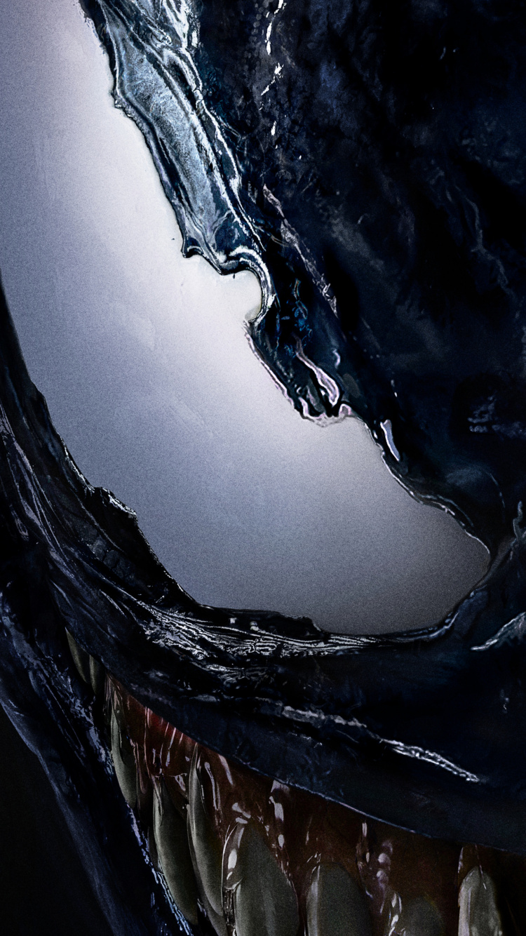 Обои веном, вода, темнота, фильм, крупный план в разрешении 750x1334