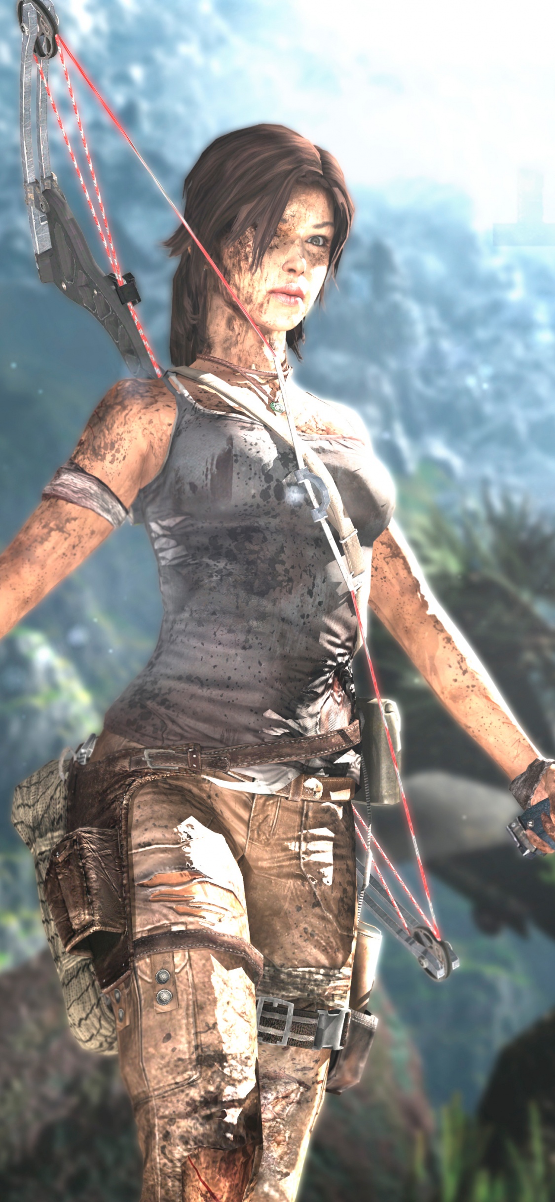 Обои рейдовик, Тени гробниц, tomb raider anniversary, лары крофт, компьютерная игра в разрешении 1125x2436