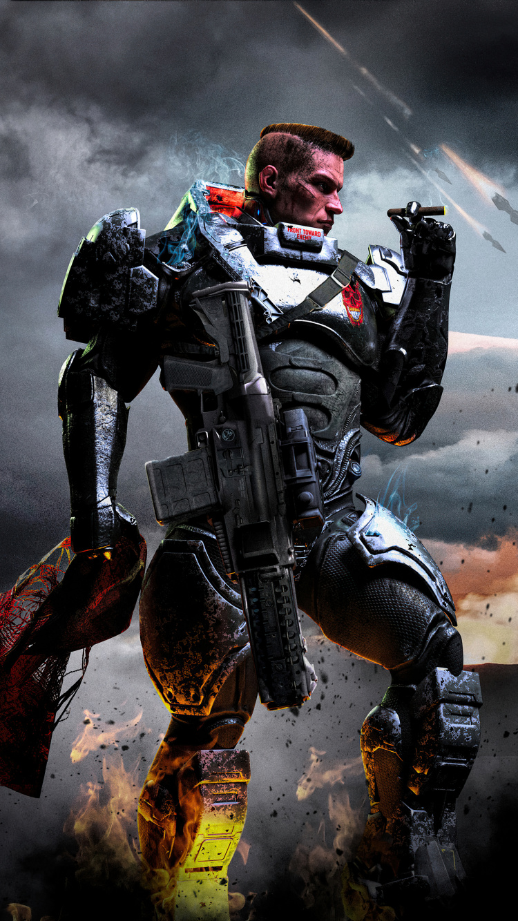 Обои Джейк Кларк, облако, каскадер, игра-боевик, гоночный в разрешении 750x1334