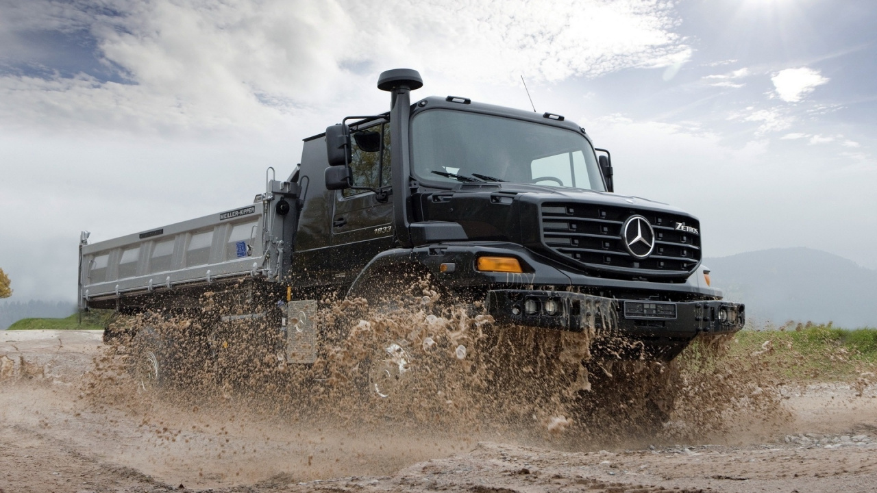 Обои Мерседес-Бенц Обеспе, Мерседес-Бенц Actros Но, авто, грузовик, Офф-роуд в разрешении 1280x720