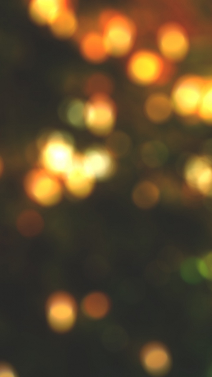 Обои боке, Рождественский день, Рождественские огни, свет, освещение в разрешении 720x1280