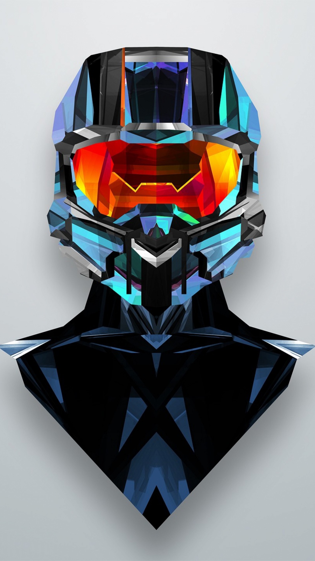 Обои автомобильный экстерьер, автомобильные запчасти, шлем, Джастин Маллер гало, иллюстрация в разрешении 1080x1920