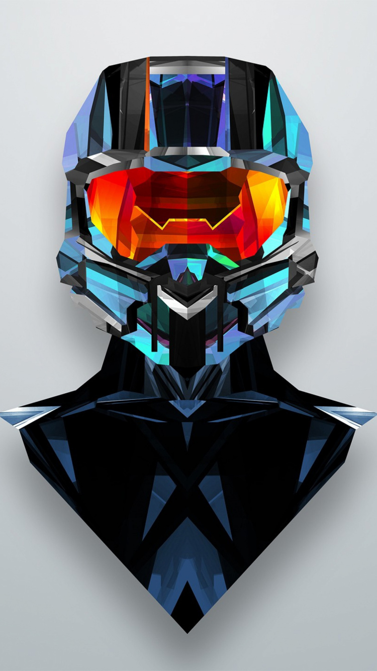 Обои автомобильный экстерьер, автомобильные запчасти, шлем, Джастин Маллер гало, иллюстрация в разрешении 750x1334