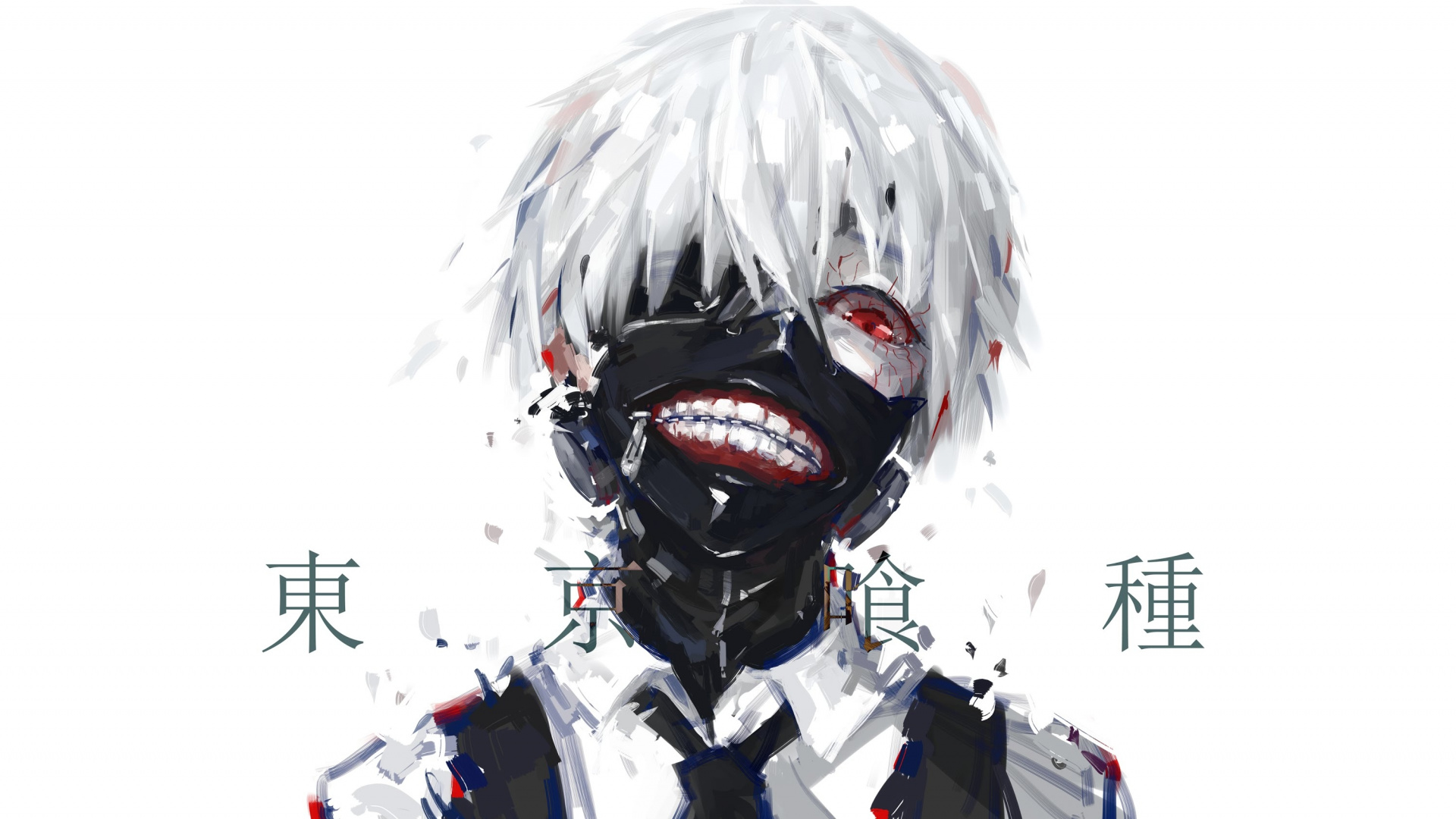 Обои Кен kaneki, Токио вурдалак, аниме, вымышленный персонаж, вурдалак в разрешении 1920x1080