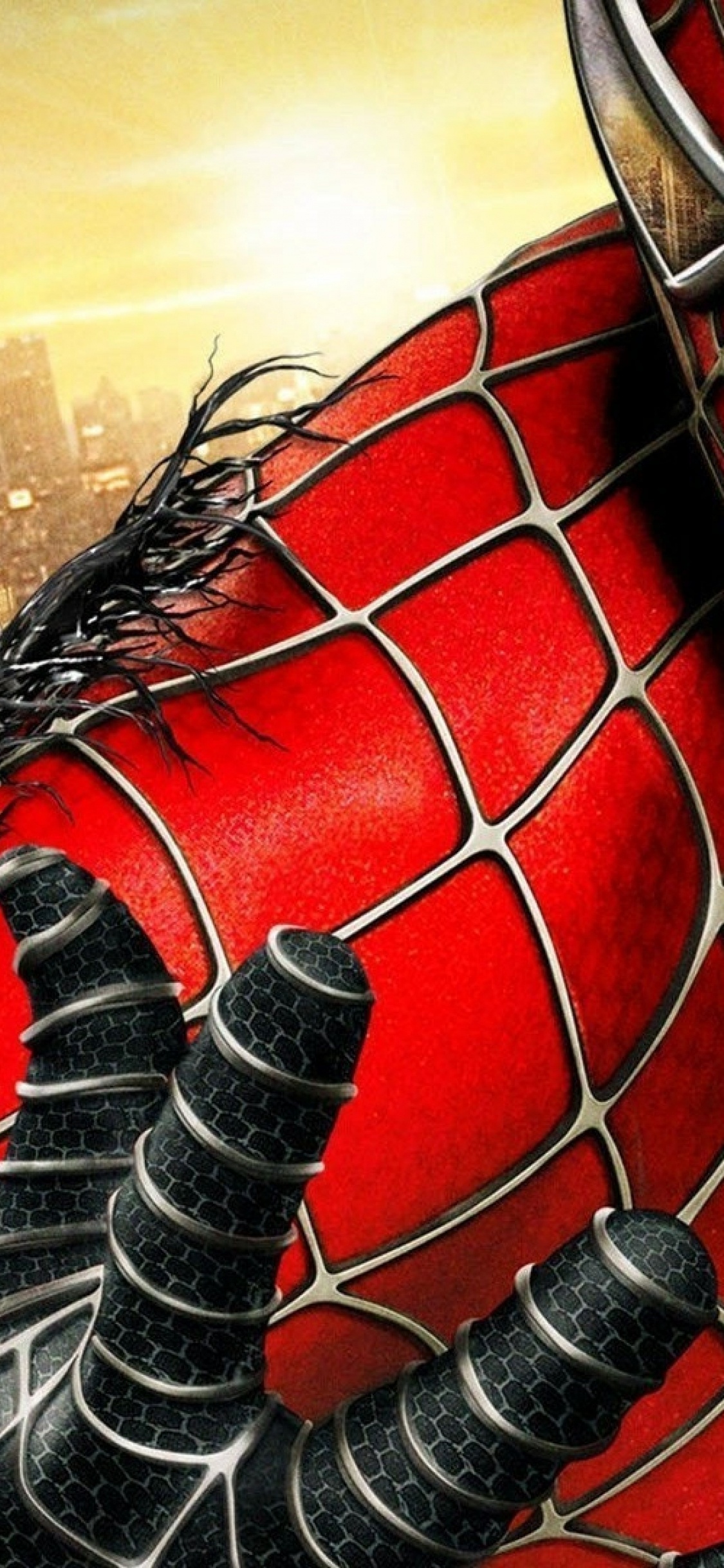 Обои супергерой, иллюстрация, человек-паук, фикция, вымышленный персонаж в разрешении 1125x2436