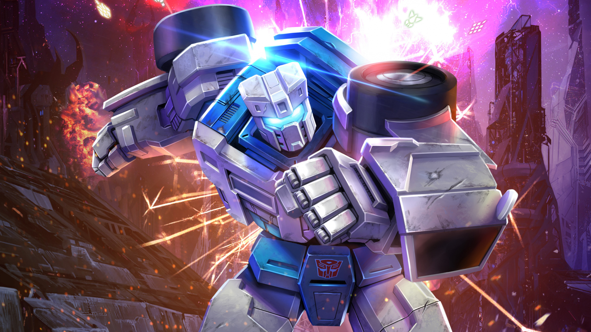 Обои трансформатор задние ворота, трансформеры, Автобот, фигурка, Хасбро в разрешении 1920x1080