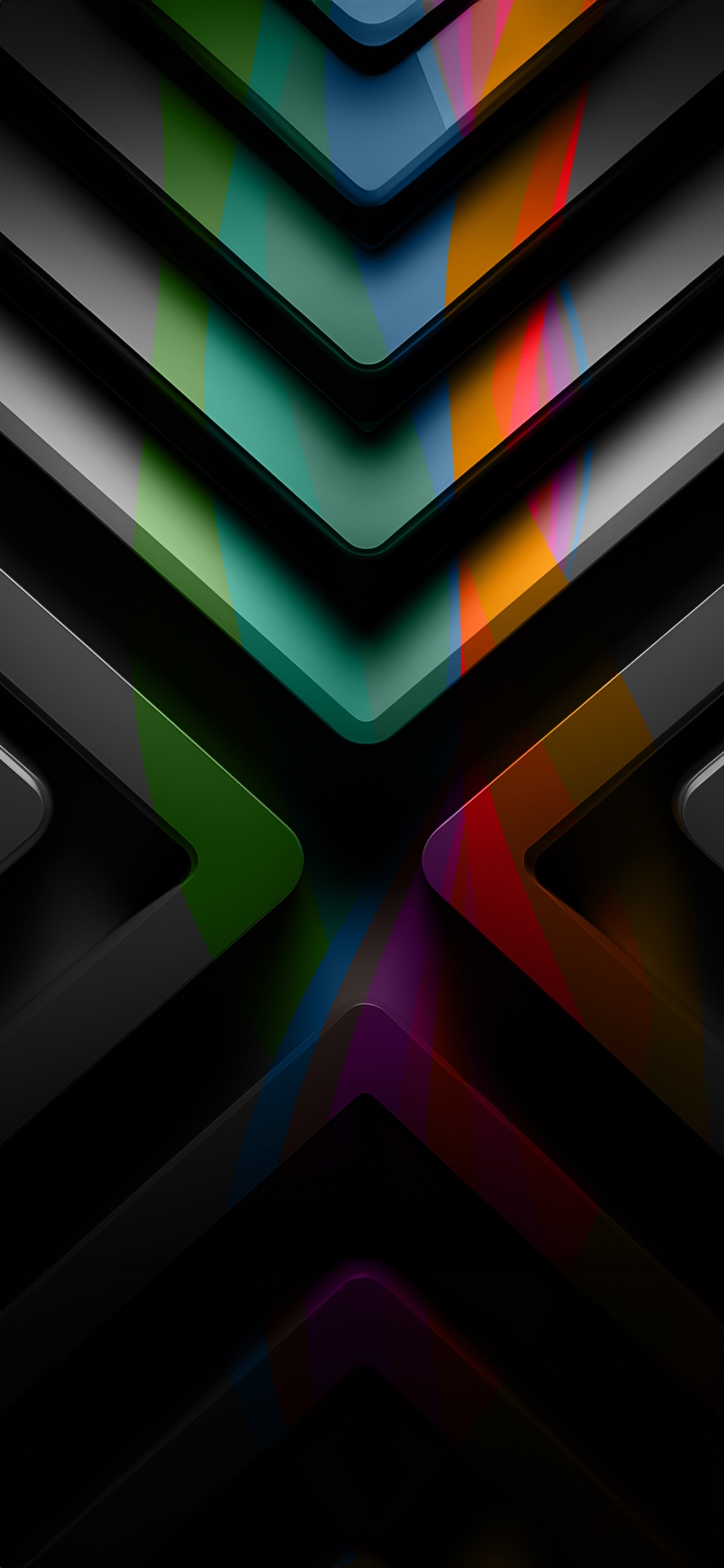 Обои арт, графический дизайн, красочность, пурпур, материальное свойство в разрешении 1125x2436