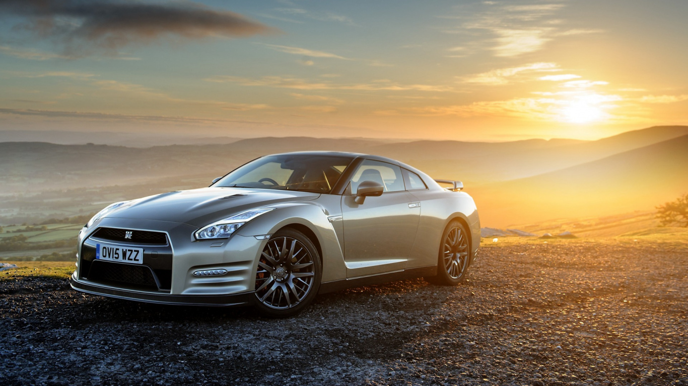 Обои авто, Ниссан, спорткар, суперкар, мощные машины в разрешении 1366x768