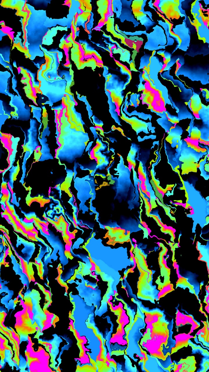 Обои дерево, графический дизайн, риф, психоделия, арт в разрешении 720x1280