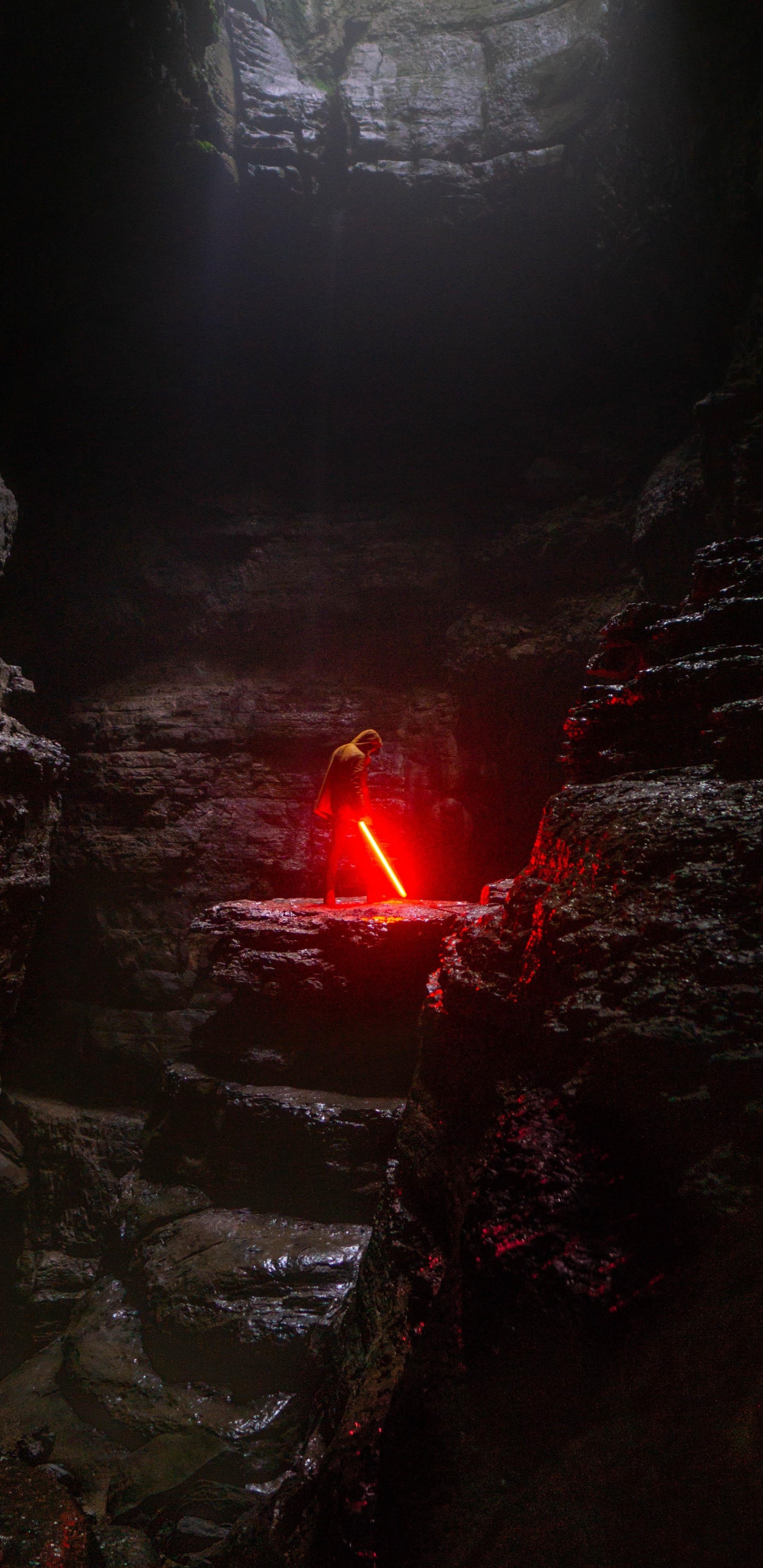 Обои Дарт Вейдер, световой меч, звездные войны, ситхи, джедай в разрешении 1440x2960