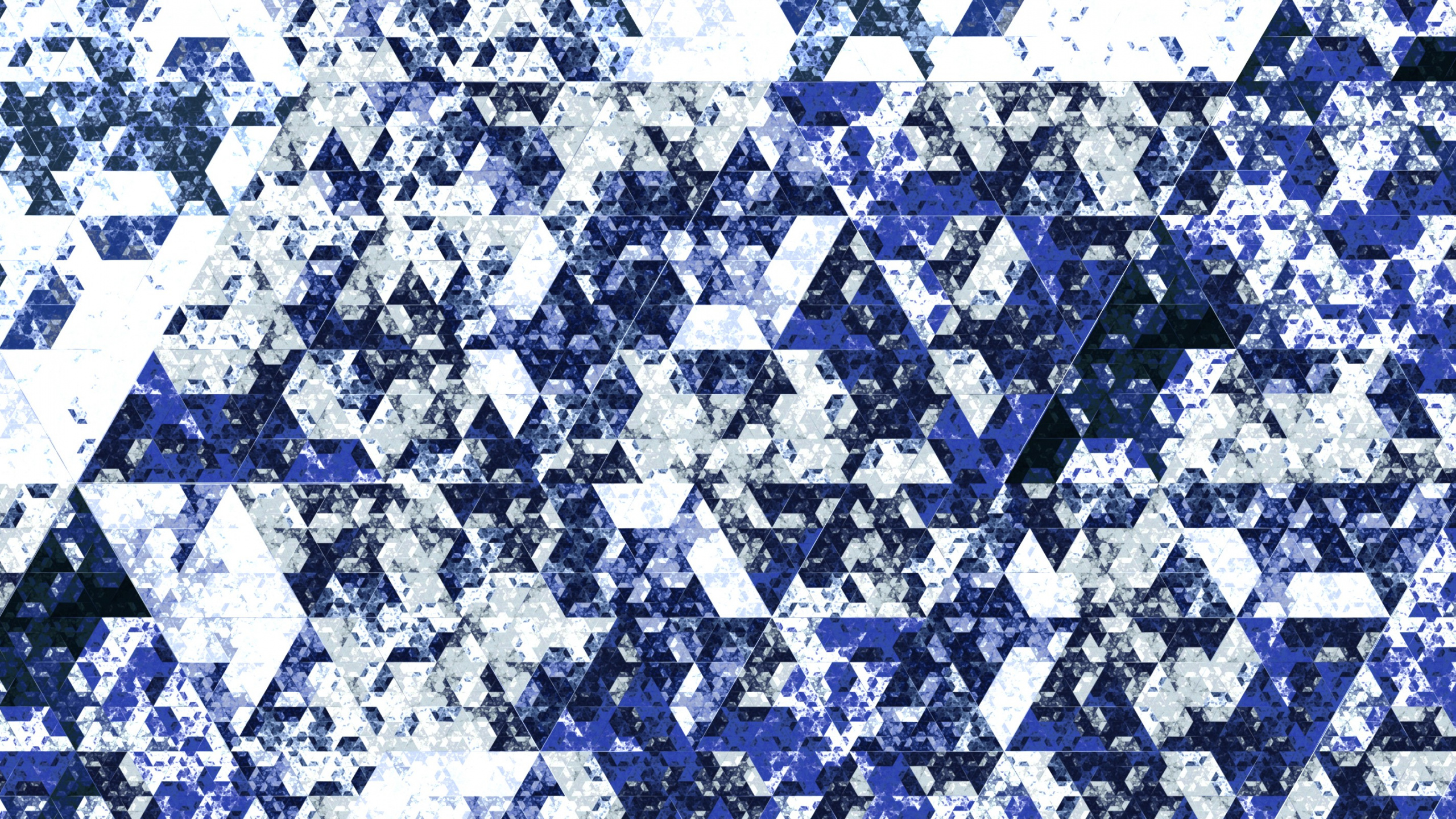 Обои фрактальный треугольник, треугольник, фрактал, цифровое искусство, Треугольник Sierpiski в разрешении 2560x1440