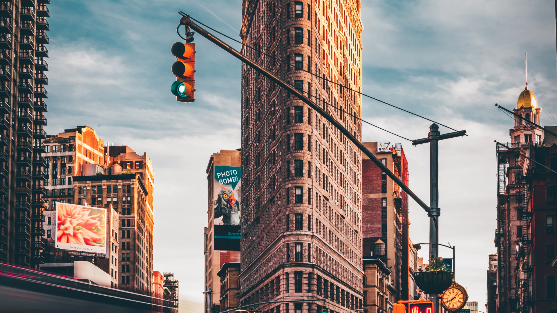 Обои НьюЙорк, Мэдисон Сквер Парк, Флэтайрон-Билдинг, Центральный парк, Юнион сквер в разрешении 1920x1080