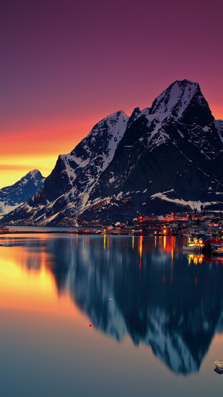 Обои Лофотен, вызвать дождь, Сенья, муниципалитет Тромс, море в разрешении 750x1334