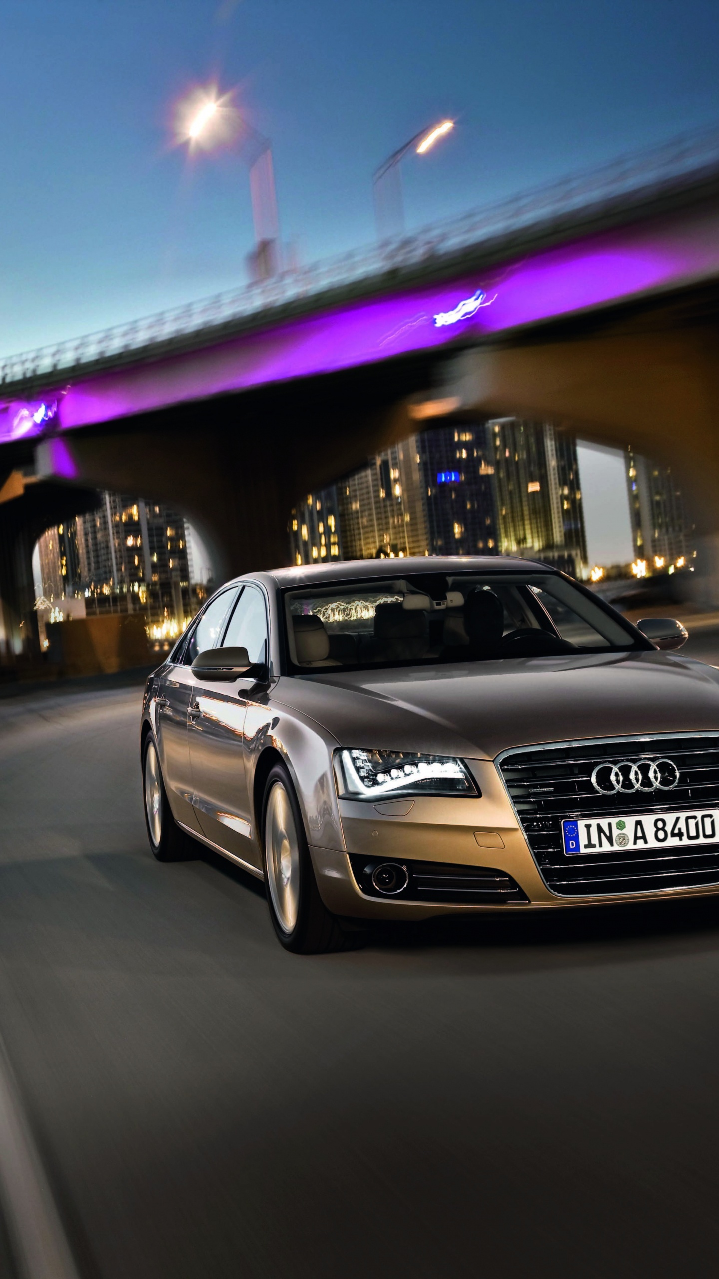 Обои audi, 2012 Audi А8, авто, представительский автомобиль, audi quattro концепт в разрешении 1440x2560