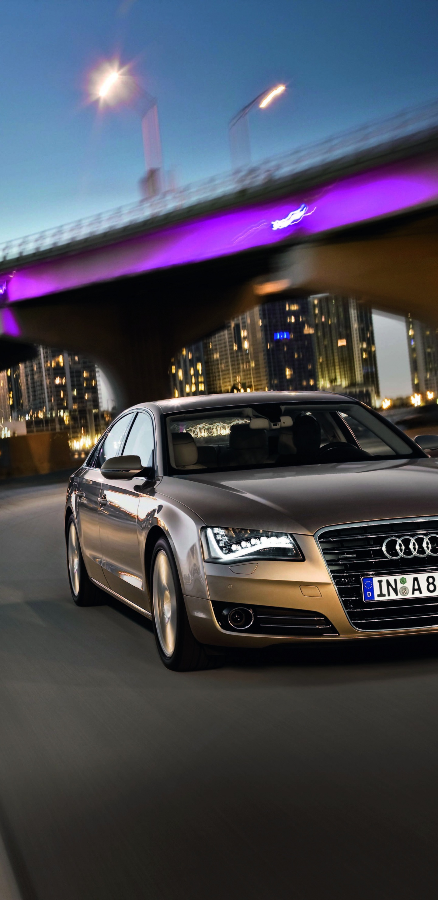 Обои audi, 2012 Audi А8, авто, представительский автомобиль, audi quattro концепт в разрешении 1440x2960