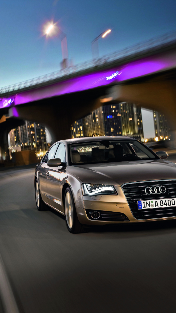 Обои audi, 2012 Audi А8, авто, представительский автомобиль, audi quattro концепт в разрешении 750x1334