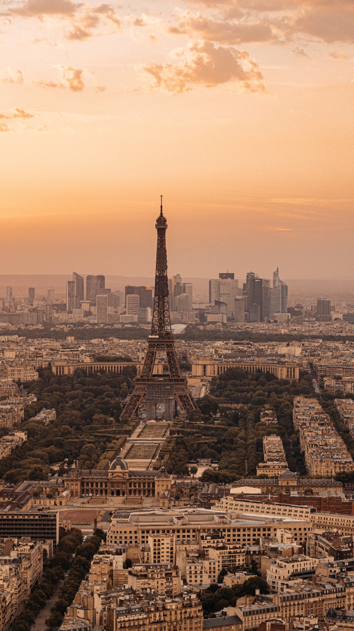 Обои Париж, Башня Монпарнас, Эйфелева башня, Муза Родена, Монпарнас в разрешении 720x1280