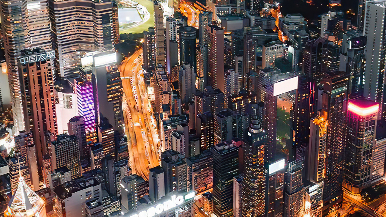 Обои городской пейзаж, кондоминиум, город, городской район, метрополия в разрешении 1280x720