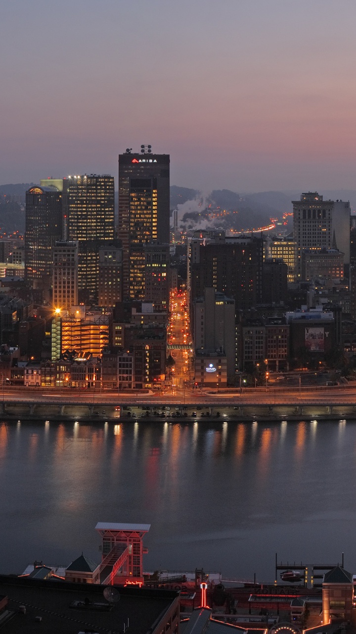 Обои гора Вашингтон, город, городской пейзаж, метрополия, линия горизонта в разрешении 720x1280