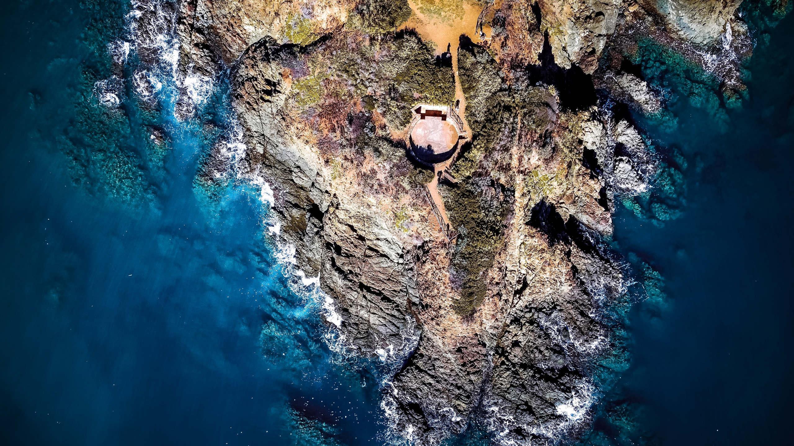 Обои вода, Google Pixel 3a XL, пиксель 3a, смартфон, андроид в разрешении 2560x1440