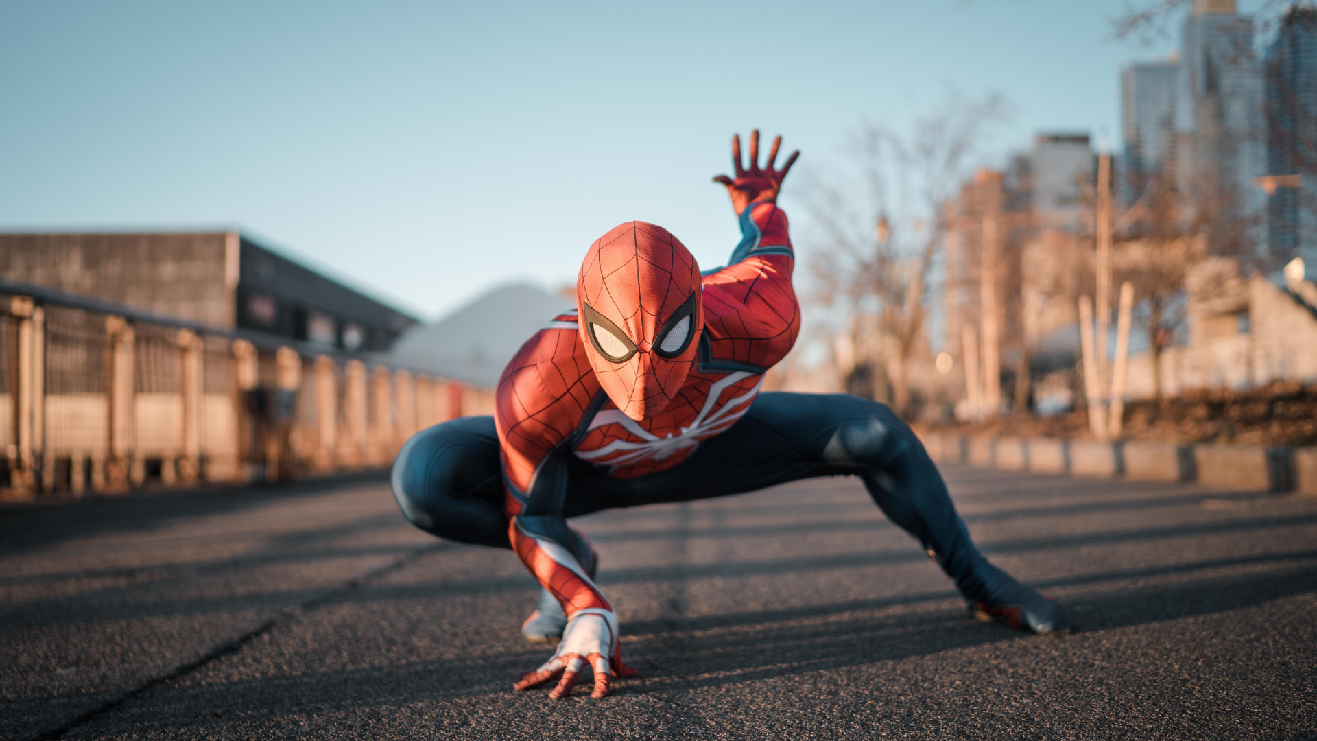 Обои человек-паук, Капитан Америка, супергерой, Железный человек, Танос в разрешении 1920x1080