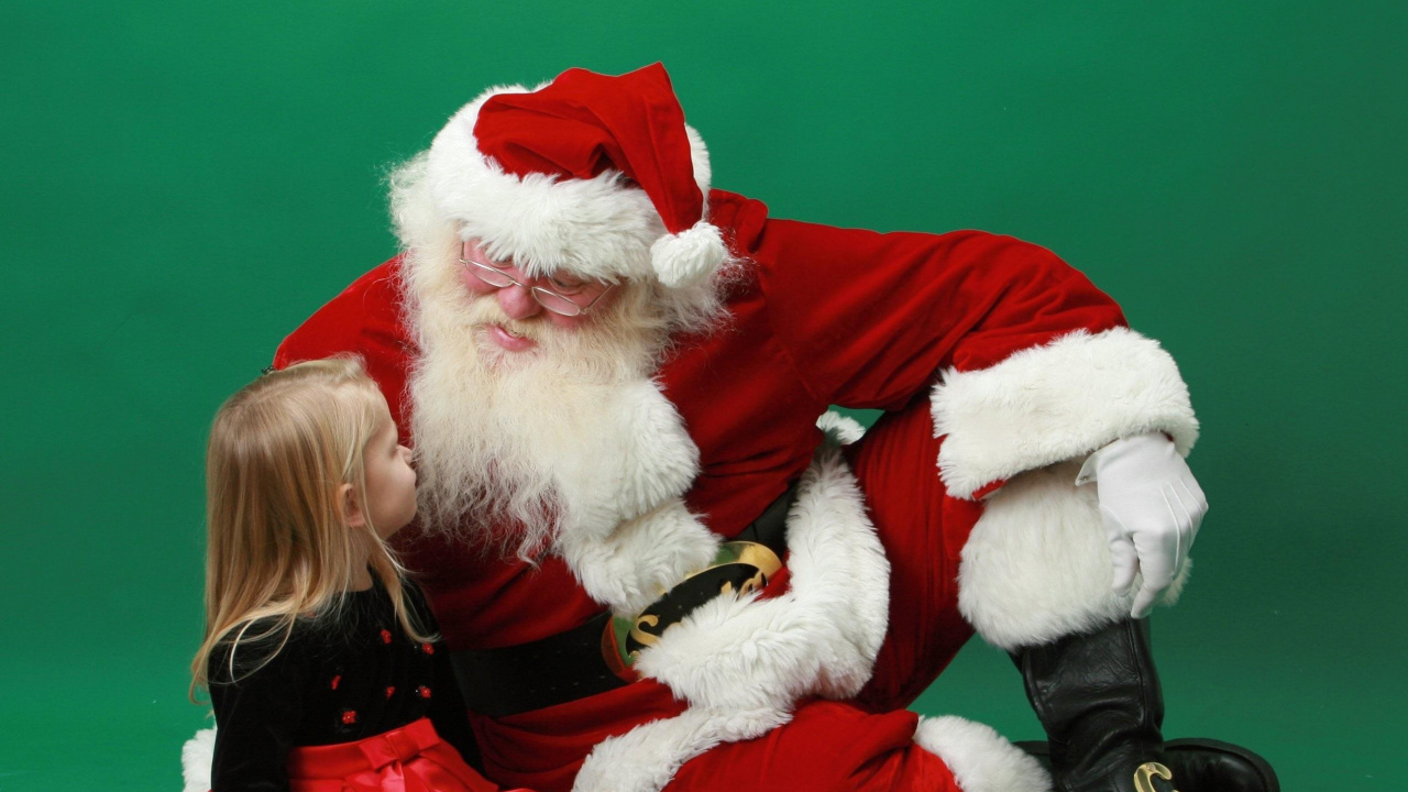 Обои Рождественский день, Санта-Клаус, Рождество, праздник, Дед Мороз в разрешении 1280x720