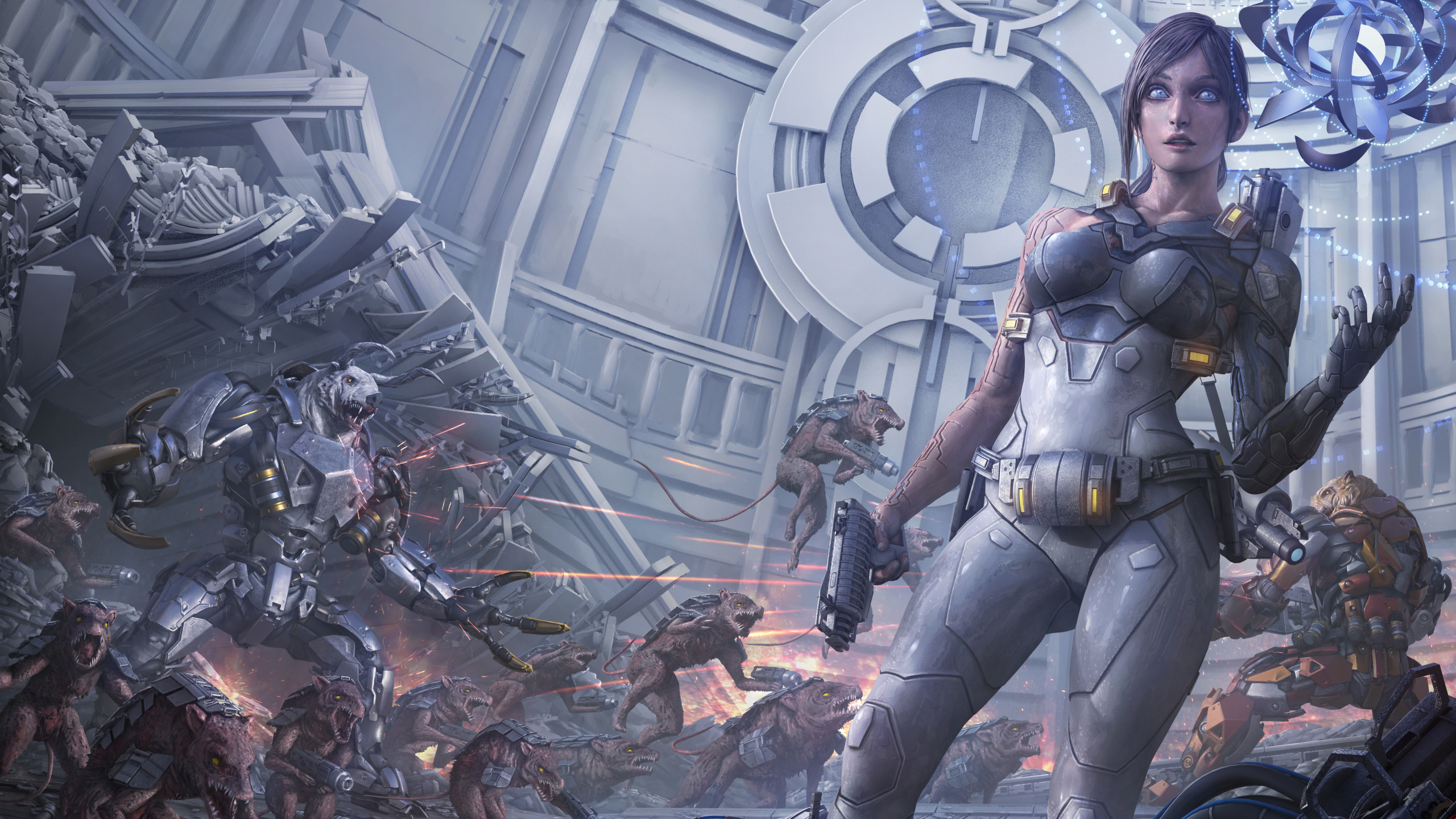 Обои арт, цифровое искусство, произведение искусства, артист, Научная фантастика в разрешении 2560x1440