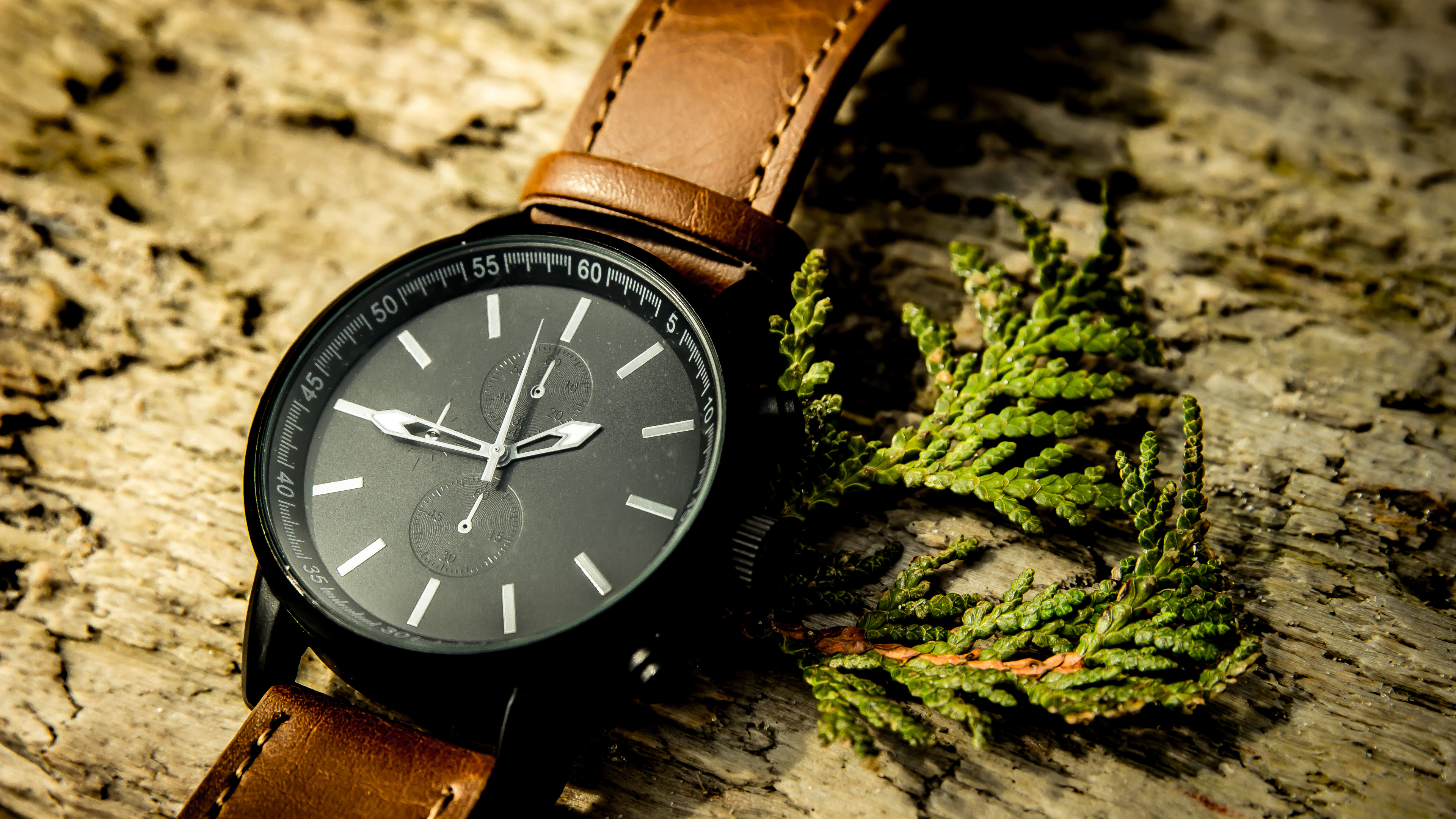 Обои часы, ремень, аналоговые часы, часы аксессуар, модный аксессуар в разрешении 3840x2160