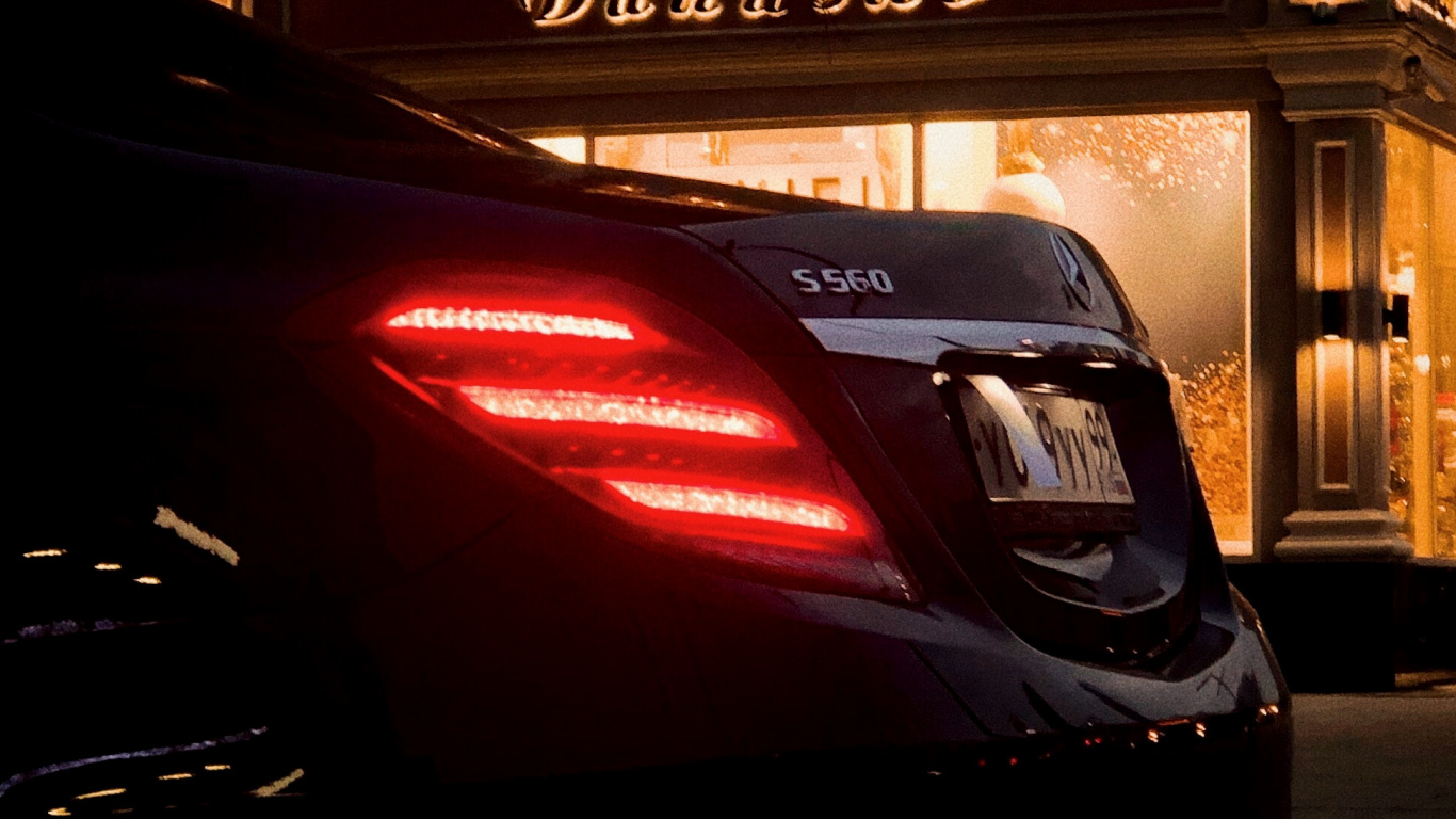 Обои отражение, легковые автомобили, спорткар, Махиндра Тар, mercedes benz в разрешении 1366x768