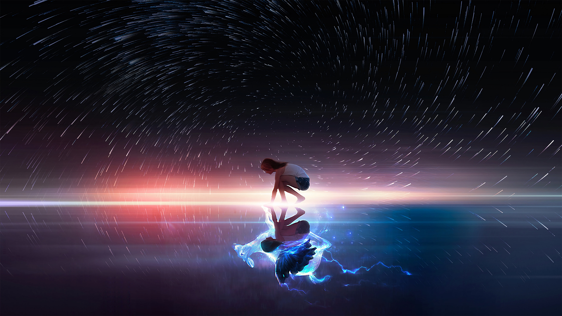 Обои мечта, атмосфера, космос, темнота, астрономический объект в разрешении 1920x1080