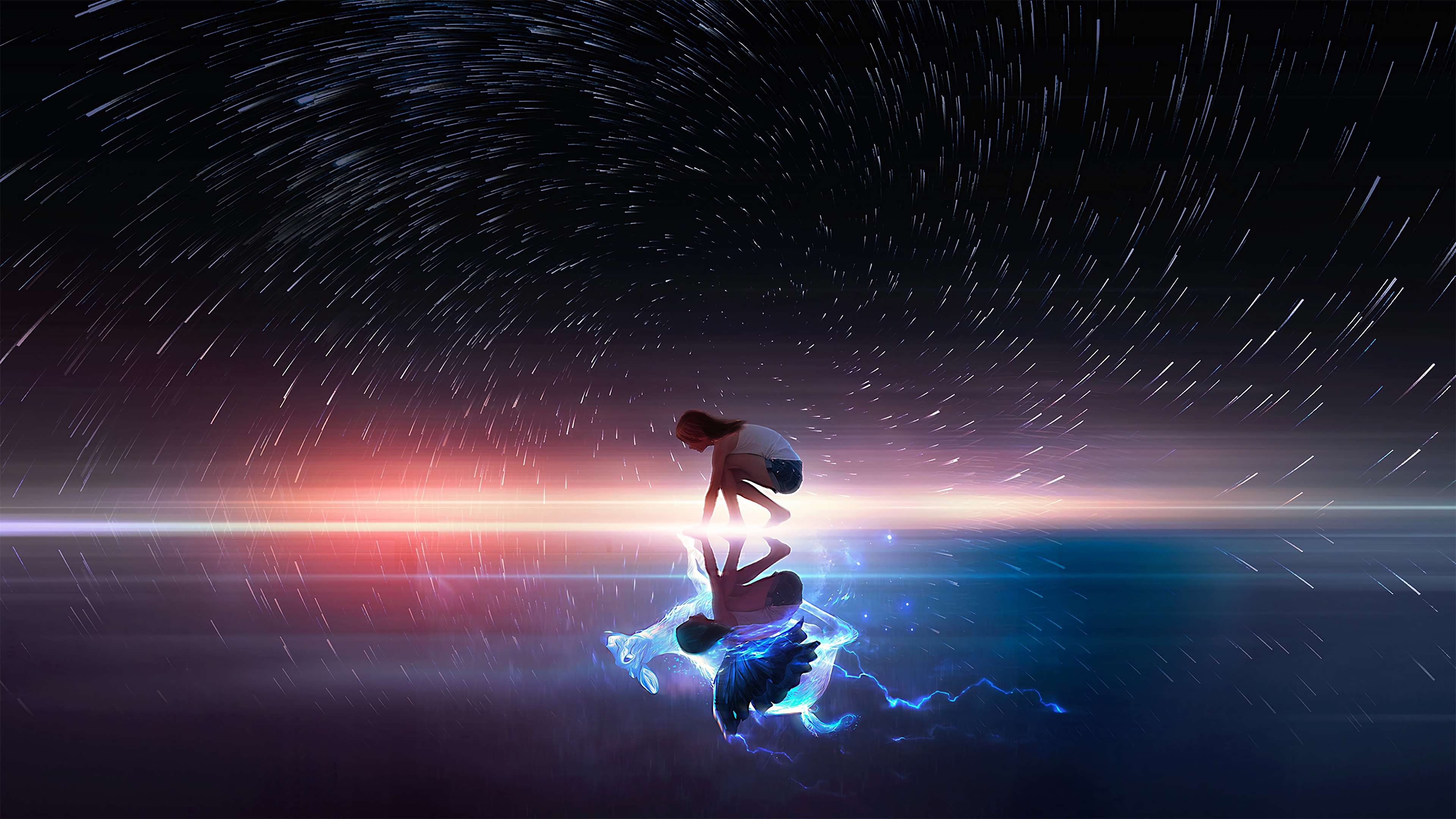 Обои мечта, атмосфера, космос, темнота, астрономический объект в разрешении 3840x2160